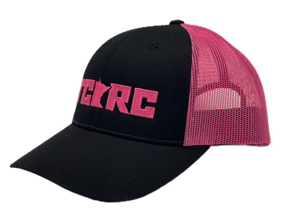 TCRC x Richardson Low Pro Trucker Cap (Black/Neon Pink)