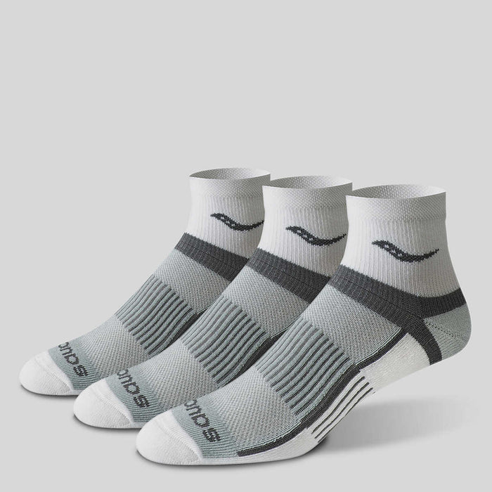 Inferno Ultralight Quarter Socks 3-Pack (101 - White Assorted)