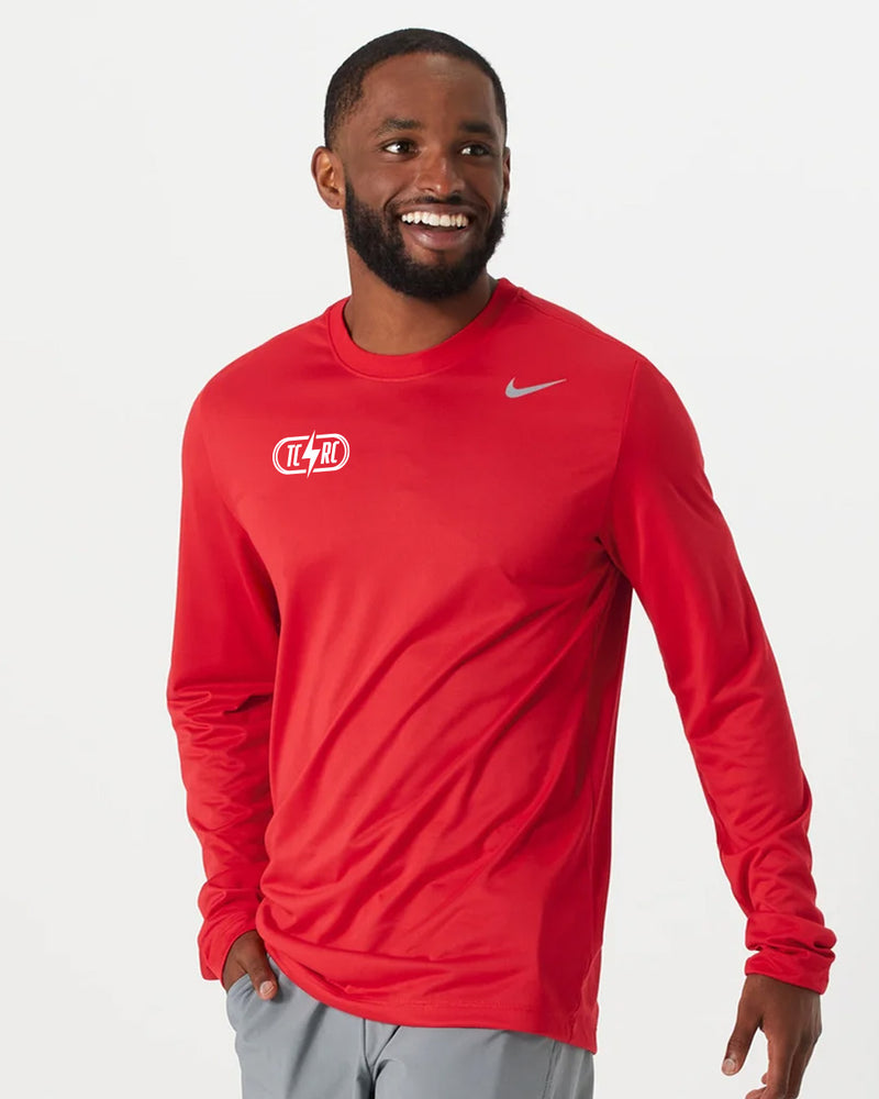 Men’s TCRC x Nike Legend Long Sleeve Tee (657 - University Red)