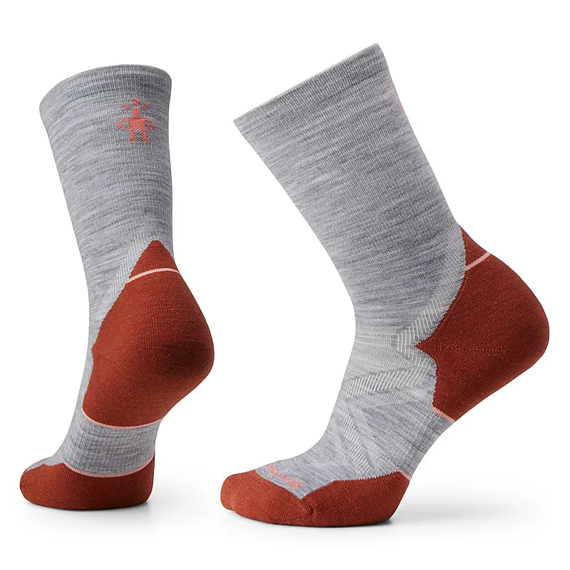 Women's Run Cold Weather Targeted Cushion Crew Socks (039 - Light Grey)