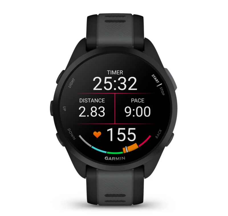 Forerunner 165 (Black/Slate Grey) — TC Running Co Forerunner 165 (Black/Slate Grey) — TC Running Co