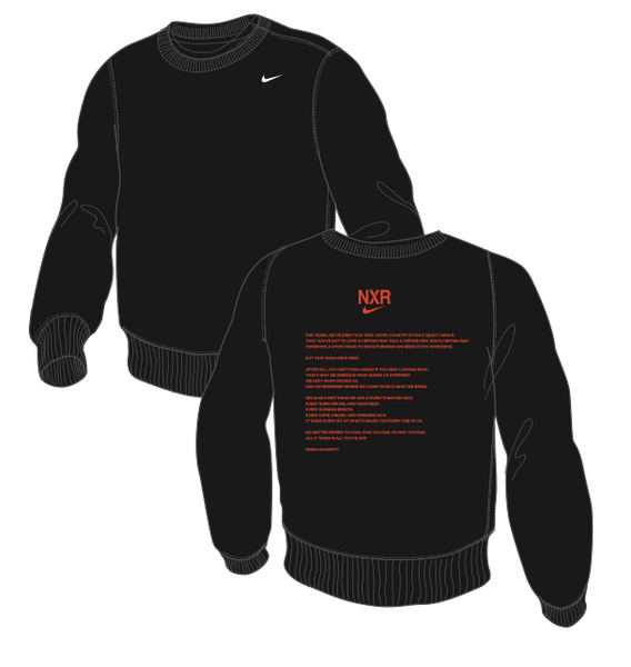 NXR Crewneck 2024 (010 - Black) — TC Running Co