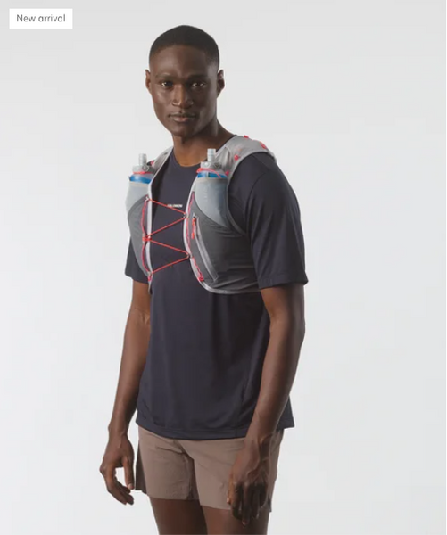 ADV Skin 5 Running Vest (Castelrock/Alloy/Neon Flame) — TC Running Co