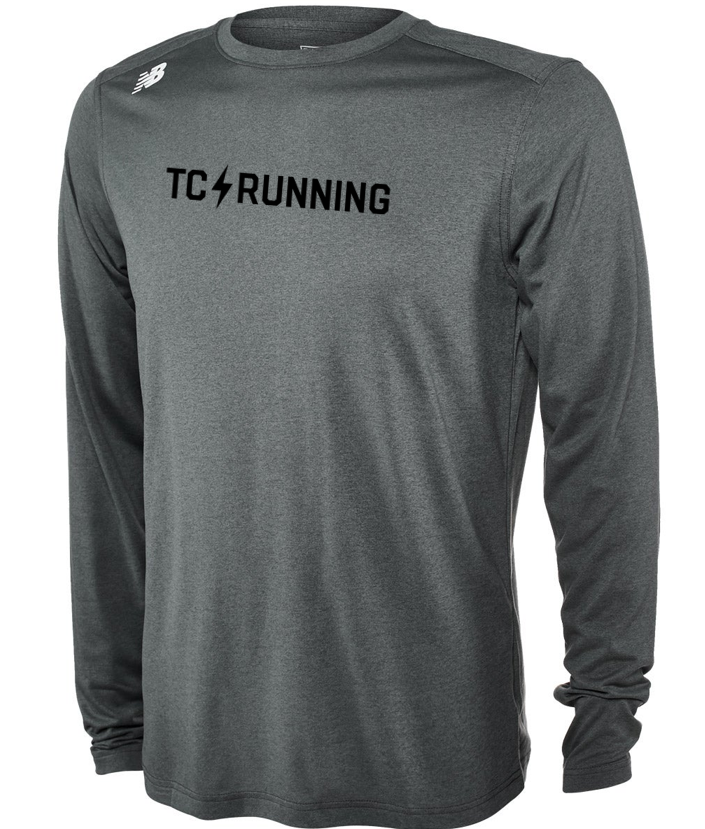 Men's Long Sleeve Tech Tee (Dark Heather)