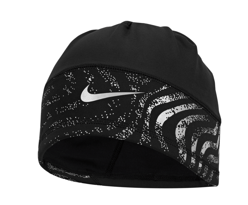 Unisex Dri-Fit Terra Uncuffed Reflective Beanie (045 - Black/Silver)