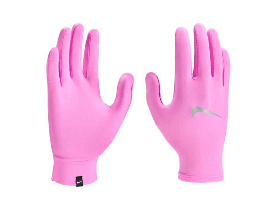 Unisex Nike Pacer Liner Gloves (Playful Pink/Silver)