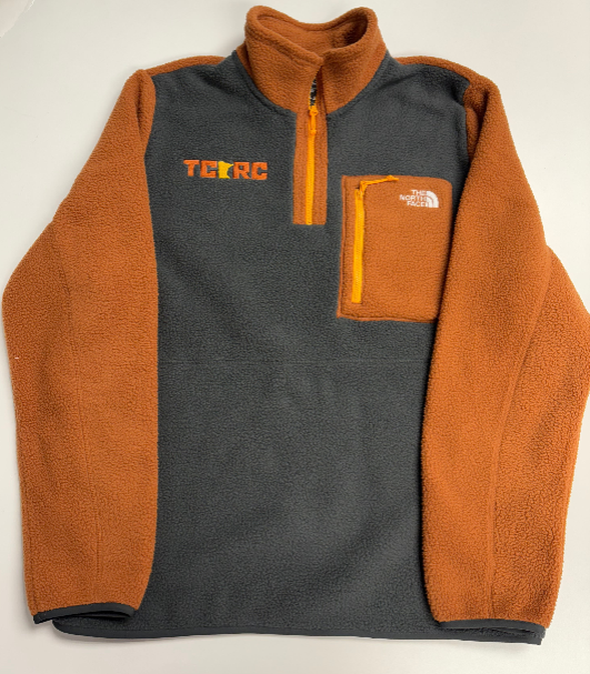 Men's TCRC x The North Face Yumiori ¼ Zip (EOF - Asphalt Grey/Burnt Umber/Summit Gold)