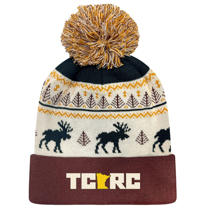 TCRC x Locale Grand Recycled Beanie (Fairisle Moose/Brown)
