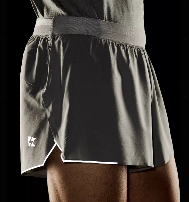 Men’s Fast and Free Split Short 3" (Feather Grey)