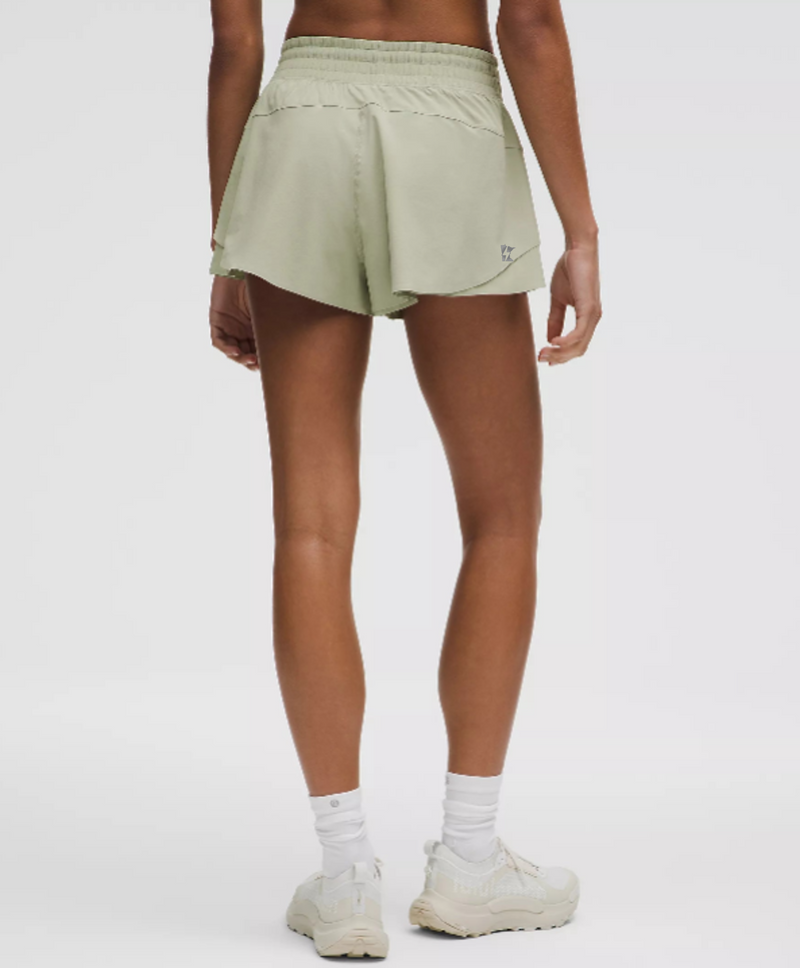 Women's Shake It Out High-Rise Running Short 2.5" (Fog Green)