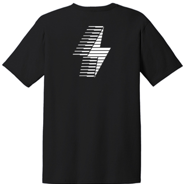 Unisex TC Running Cutout Tee (Black)