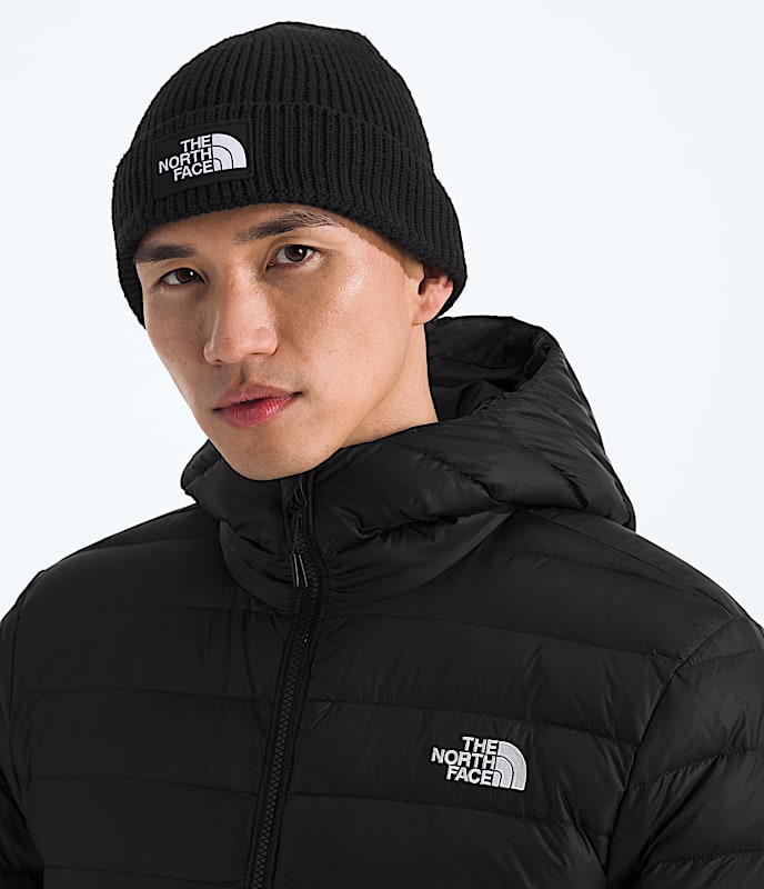 TNF Logo Box Cuffed Beanie (JK3 - TNF Black)