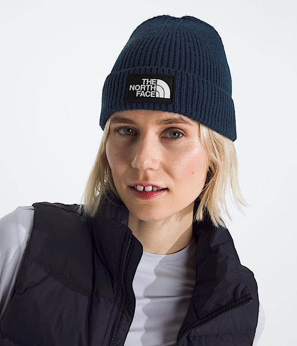 TNF Logo Box Cuffed Beanie (8K2 - Summit Navy)