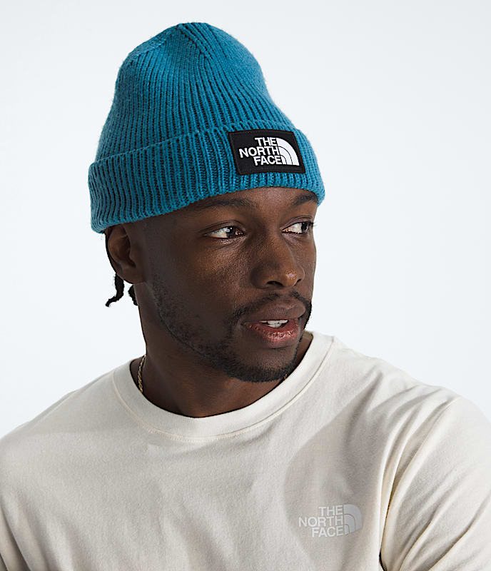 TNF Logo Box Cuffed Beanie (BOM - Dusk Blue)