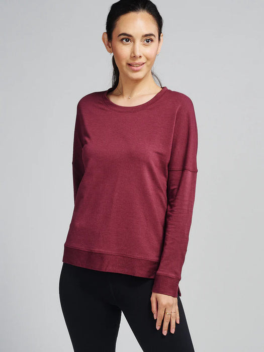 Women’s Riverwalk French Terry Sweatshirt (609 - Wineberry)