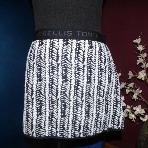Women's Ski Skirt (Cable-Black/Ivory)