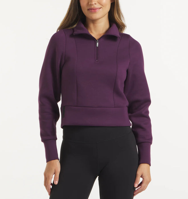 Women's LuxBreak Half-Zip Pullover (Dark Plum)