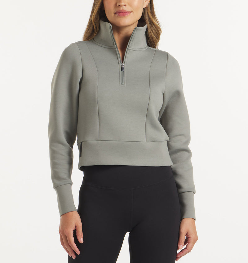 Women's LuxBreak Half-Zip Pullover (Eucalyptus)