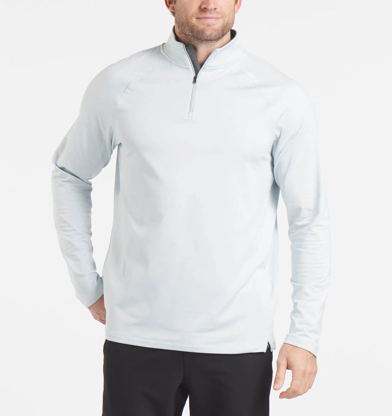 Men's Interlock Quarter Zip (Arctic Ice)