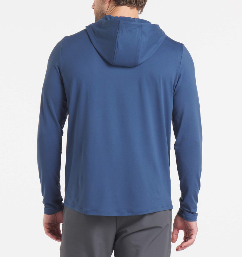 Men's Ultra Hooded Long Sleeve (Cavern Blue)