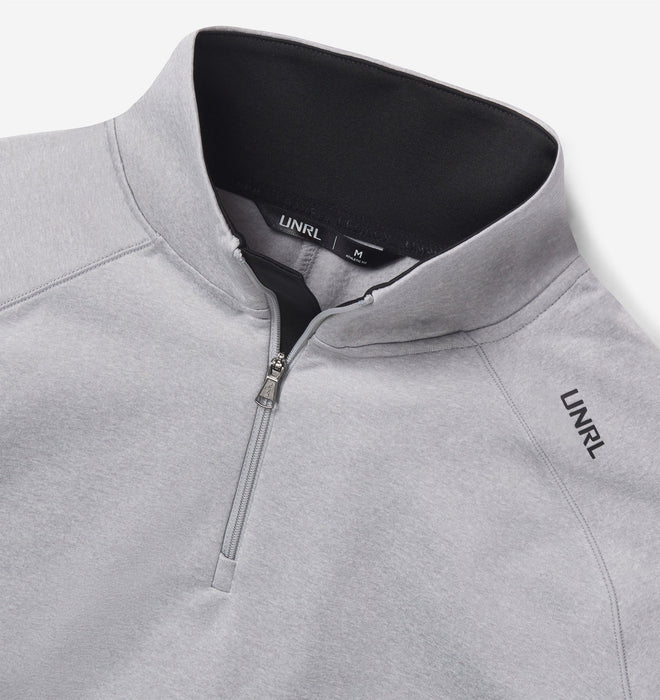 Men's Interlock Quarter Zip (Heather Gray)