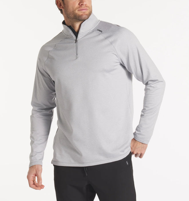 Men's Interlock Quarter Zip (Heather Gray)