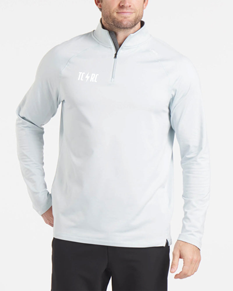 Men's TCRC x UNRL Interlock Quarter Zip (Arctic Ice)