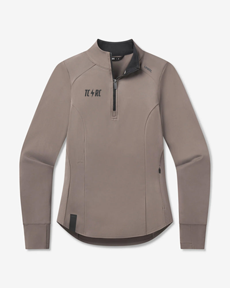Women's TCRC x UNRL Performa Fitted Half-Zip (Dark Taupe)