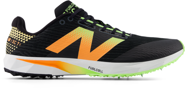 NEW NEW BALANCE men\'s fuelcell xc7 v5 shoe in black/red New Balance XC7 v5 Rubber Cross Country Shoe main image 4