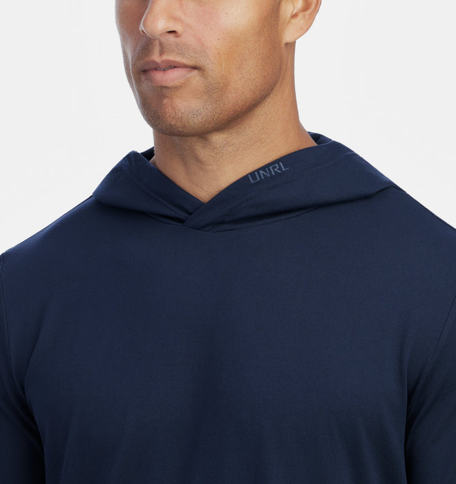 Men's Ultra Hooded Long Sleeve (Midnight Navy)
