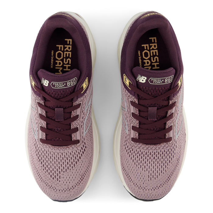 Women's Fresh Foam X 860 v14 (J - Ice Wine/Plum Brown/Silver Metallic)