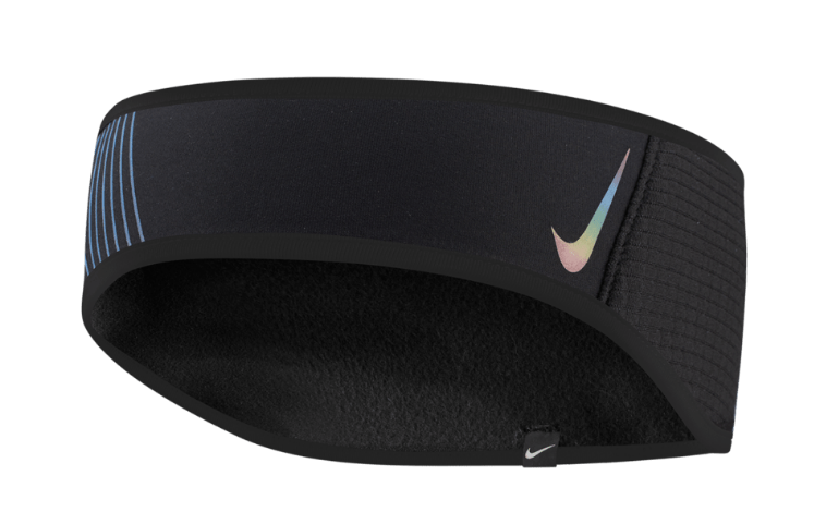 Nike Women's Headband 2.0 360 (Black/Black/Active Pink Rainbow)