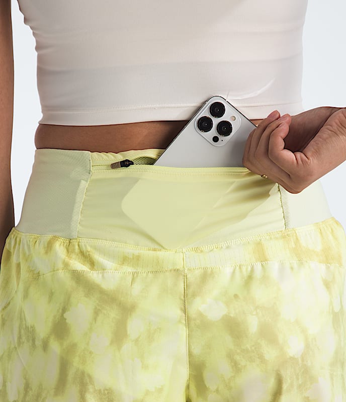 Women's Sunriser Short 5"—Print (JZ0 - Lemon Mist Diffused Nature Print)