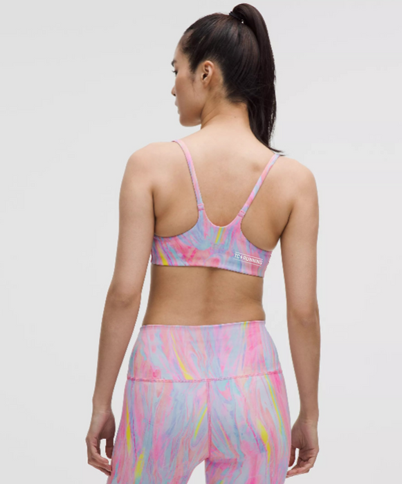 Women's Wunder Train Strappy Racer Bra *Light Support, A/B Cup (Prism Marble Multi)