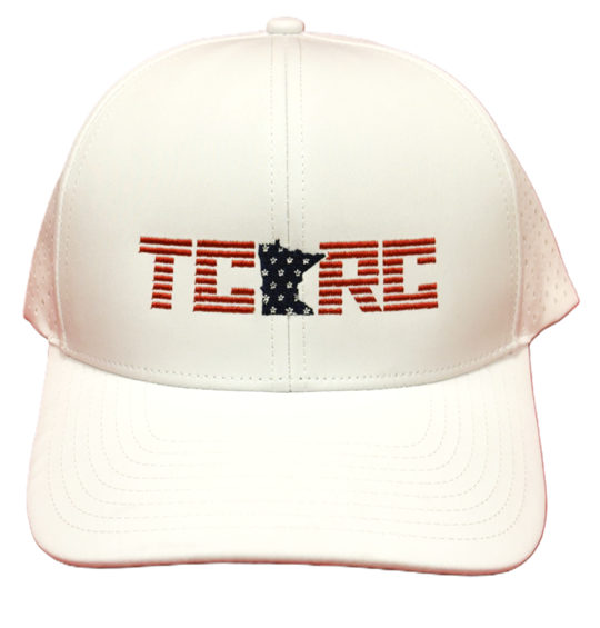 TCRC x Zapped USA Bomber Cap (White/Red/Blue)