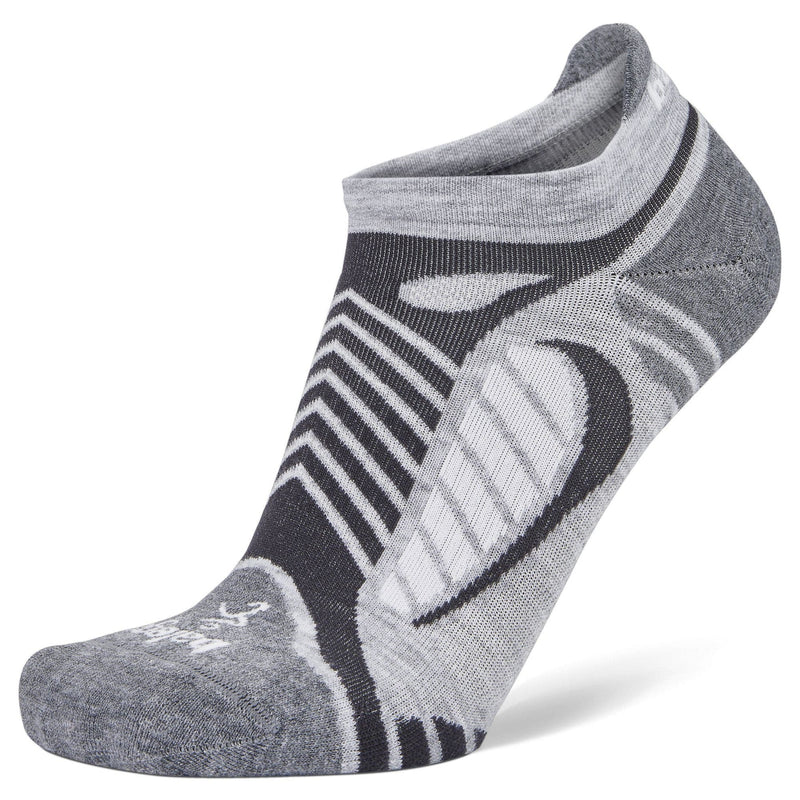UltraLight No Show Running Socks SP23 (Grey/White)