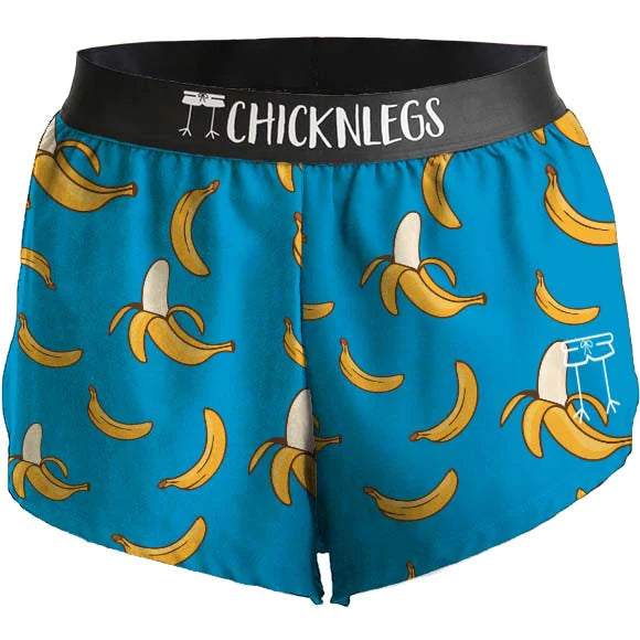 Men's Blue Banana 2" Split Shorts