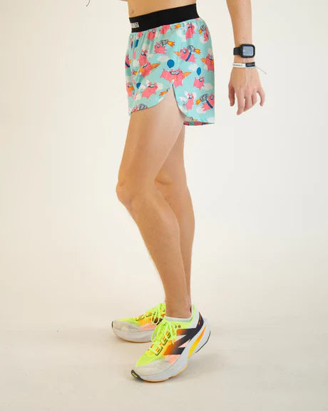 Men's Flying Pigs 4" Half Split Shorts