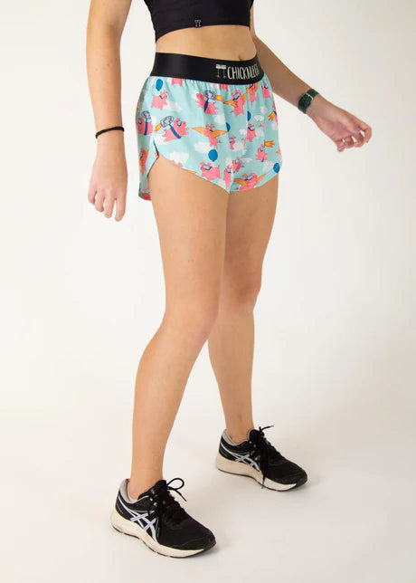 Women's Flying Pigs 1.5" Split Shorts