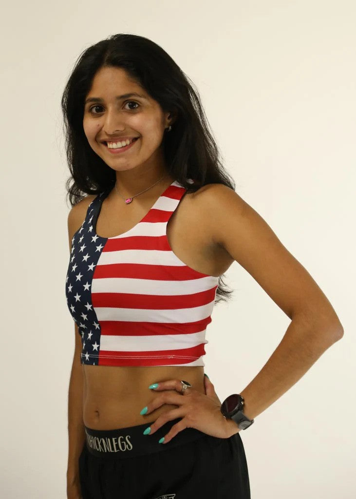 Women's USA PWR Crop Top