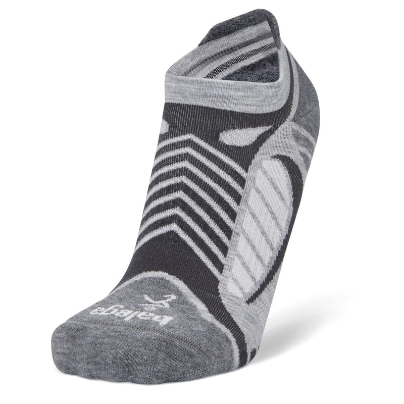 UltraLight No Show Running Socks SP23 (Grey/White)