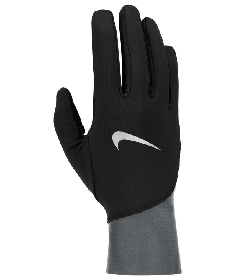 Women's Nike Pacer Midweight Gloves (Black/Smoke Grey/Silver)