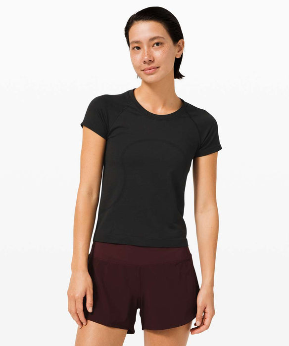 Women's Swiftly Tech Short-Sleeve Shirt 2.0 Race Length (Black)