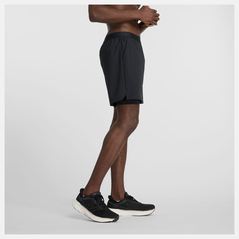 Men's AC Lined Short 7" (BK - Black)