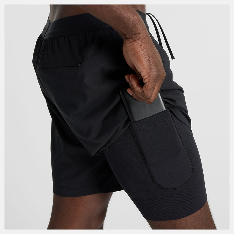 Men's AC Lined Short 7" (BK - Black)