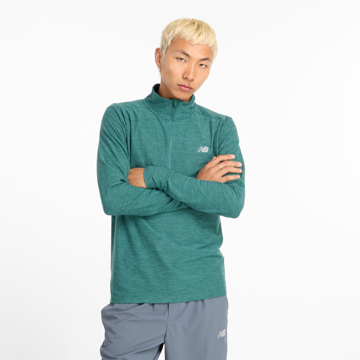 Men's Space Dye 1/4 Zip (NUS - New Spruce)