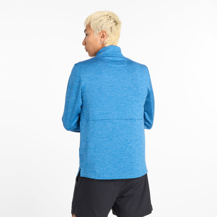 Men's Athletic Heat Grid 1/2 Zip (HEB - Hebron Blue)