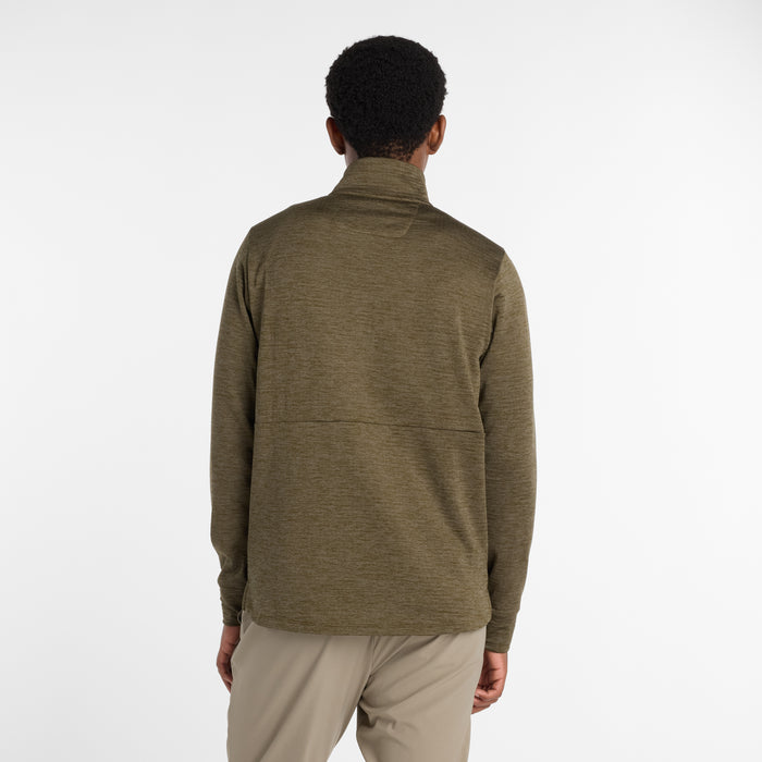 Men's Athletic Heat Grid 1/2 Zip (WOO - Woodland Heather)