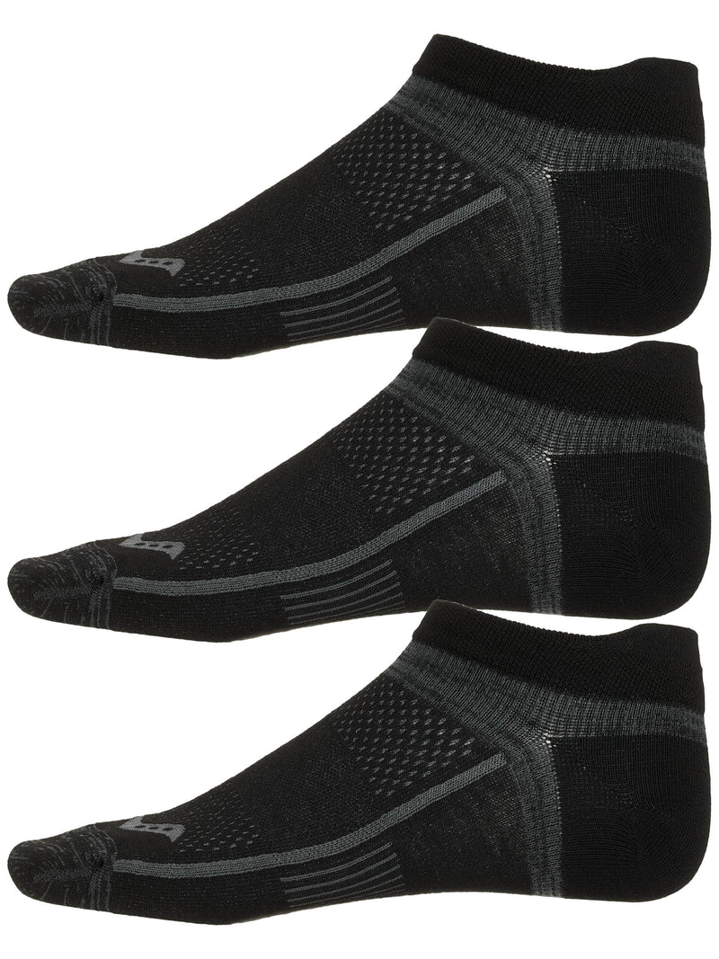 Inferno UltraLight No Show Socks 3-Pack (002 - Black)