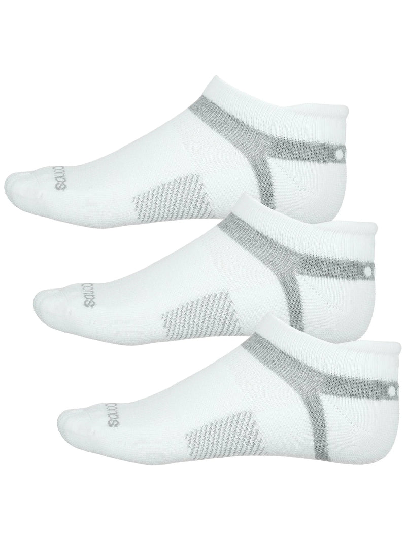 Inferno Cushion No Show Socks 3-Pack (101 - White)